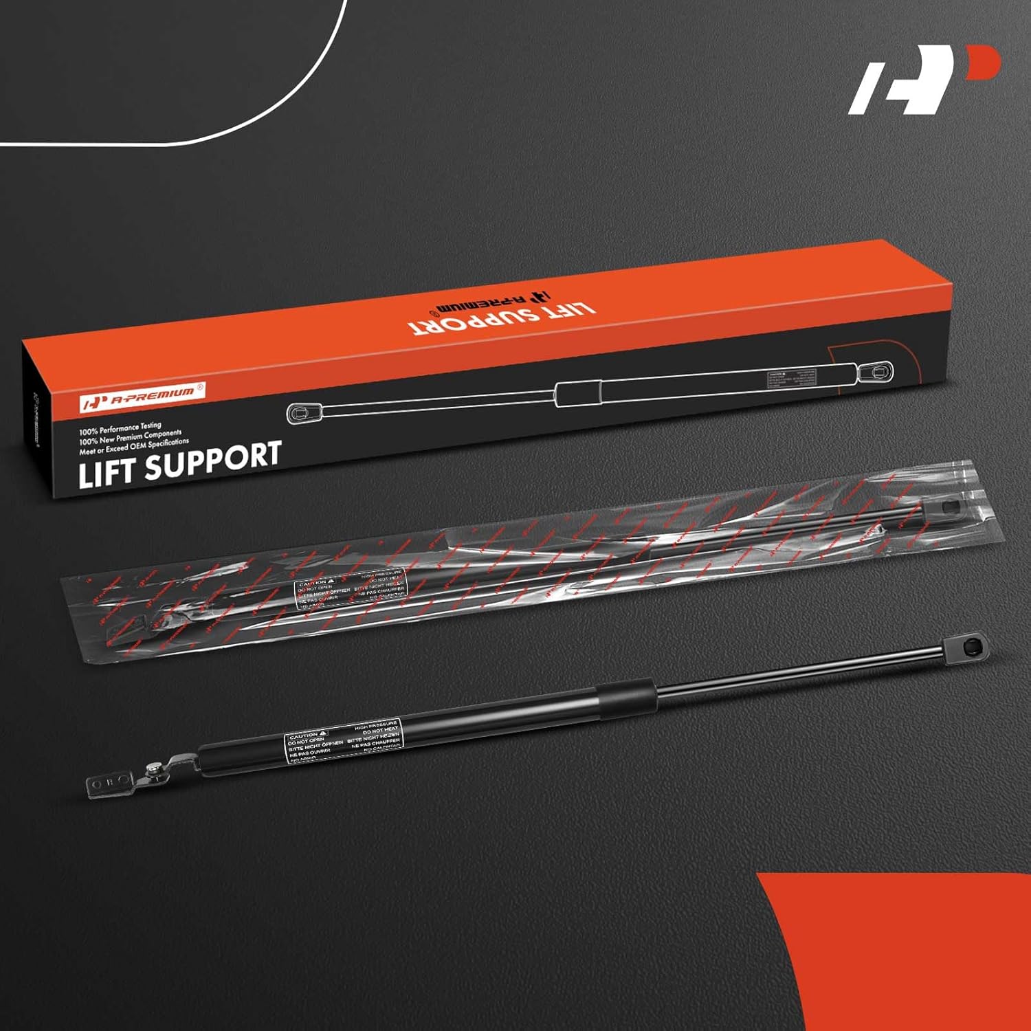 A-Premium Rear Tailgate Lift Supports Shock Struts Compatible with Select Subaru Models - Legacy 1990 1991 1992 1993 1994 Wagon 4-Door - Replace# 62350AA030 (2PC Set)