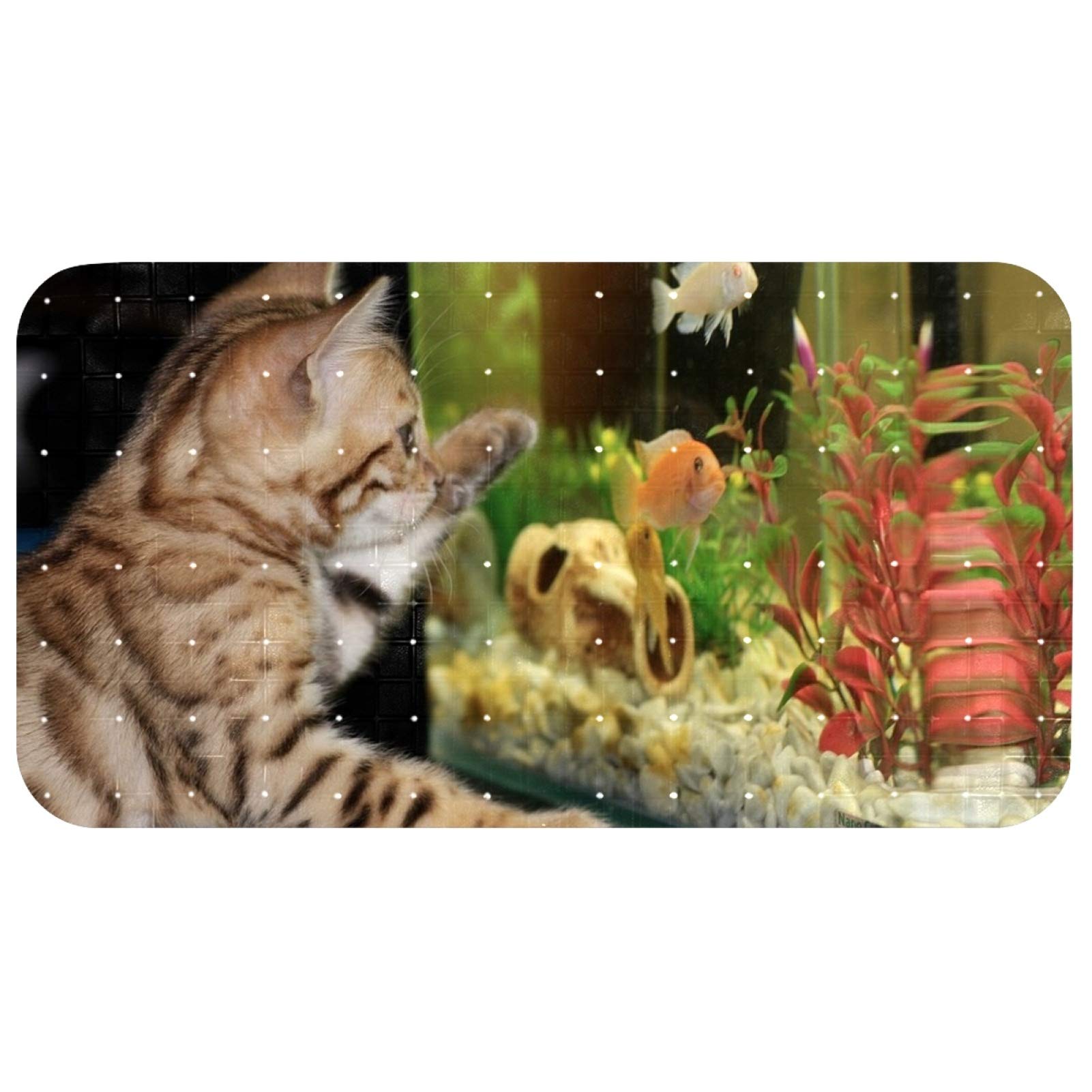 Tapis de bain pour bébé avec trous de drainage pour éliminer les moisissures