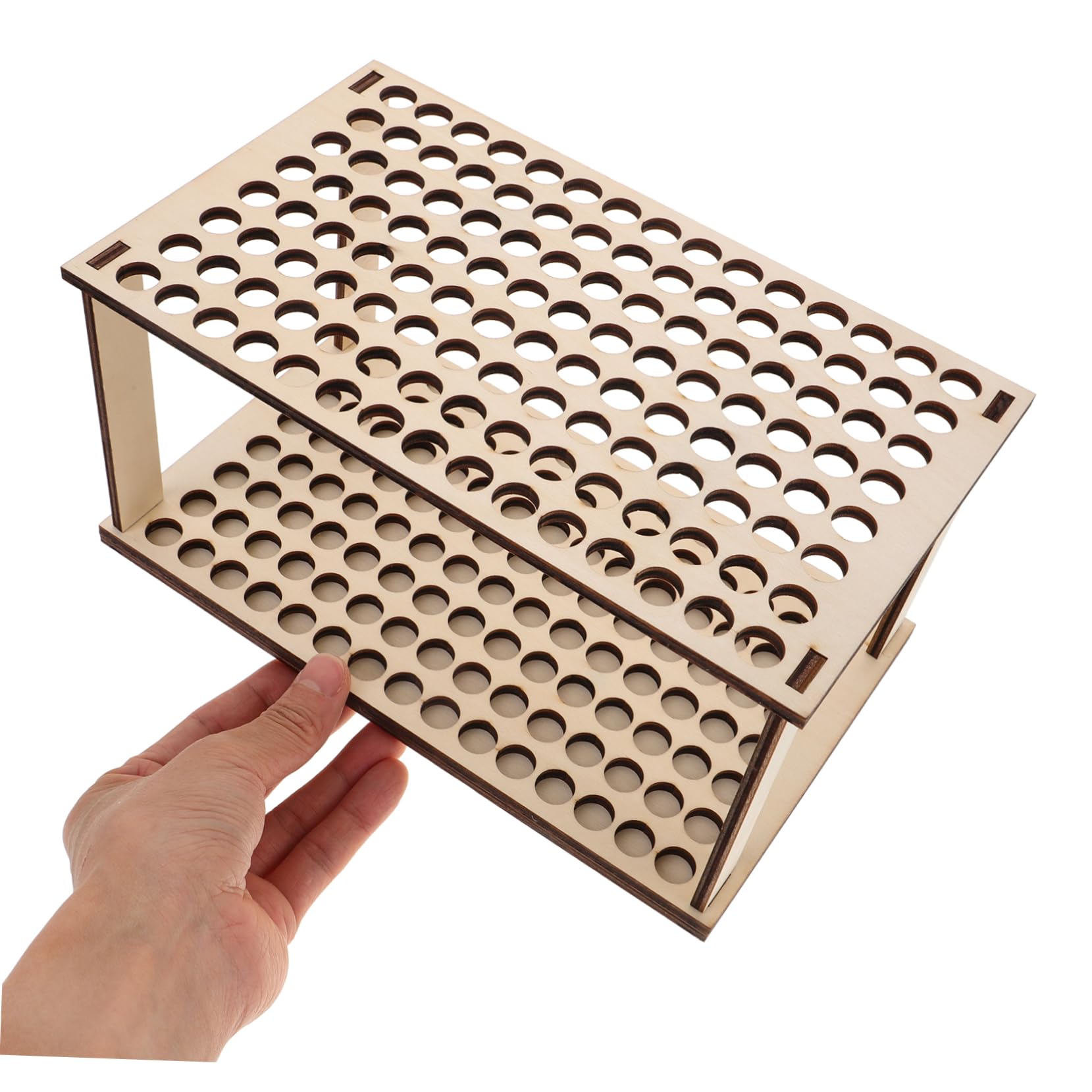 Uonlytech 5 Pezzi Porta della penna in legno organizer per la conservazione dei pennelli portapennelli per studenti organizzatori da scrivania porta pennelli di legno Beige