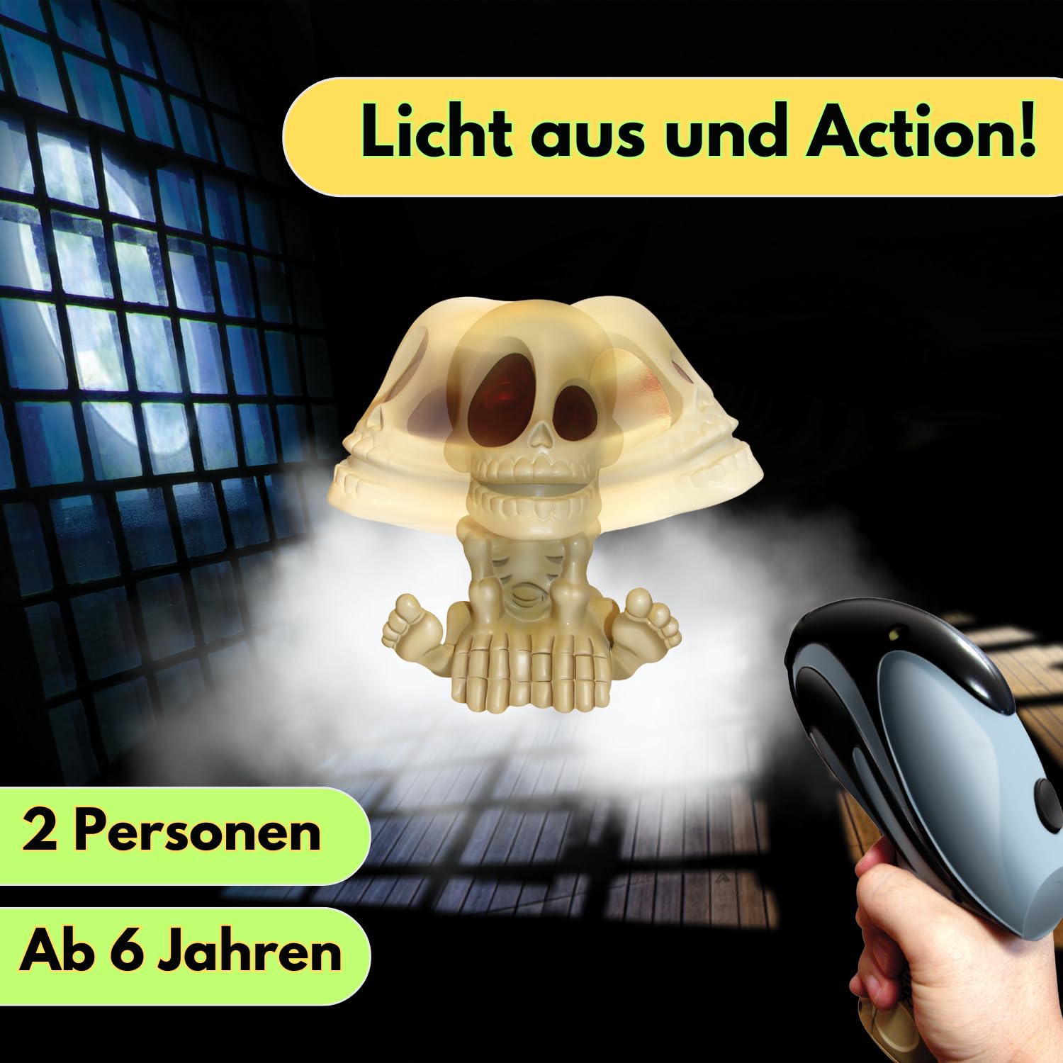 HUCH! | Geisterjagd | Gesellschaftsspiele ab 6 Jahre | Könnt Ihr den fliehenden Geist fangen? | Geschenke für Kinder Spiel | Kinder Spielzeug 6 Jahre | Partyspiel Kinder | Ab 2 Spielern ab 6 Jahren