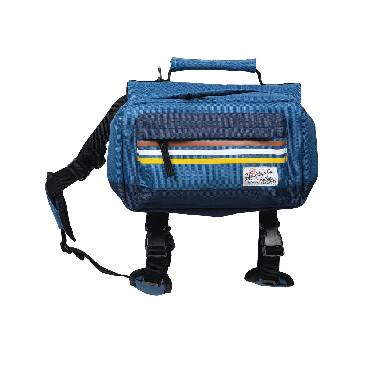 Mochila para perros medianos y grandes – Paquete para perros con asa | Arnés para perro con paquetes laterales grandes | Bolsa de sillín para perro al aire libre para senderismo, camping