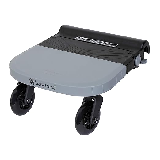 Smooth Wheel Ride-On Stroller Board Compatible with Tango Stroller, Expedition and Tour Stroller Wagons, Black