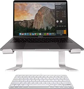 Macally Mini Keyboard and an Ergonomic Laptop Stand, Excellent MacBook Accessories