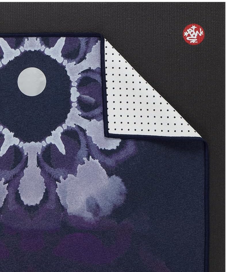 Manduka Yogitoes Hot Yoga Mat Towel - 79" | Moisture Activated Grip | Patented Silicone Nubs | Highly Absorbent, Durable & Easy Care | Made from Recycled Materials | 79 x 24 Inches | Chakra Residence