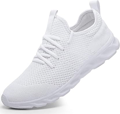 Damyuan Mens Running Walking Tennis Trainers Casual Gym Athletic Fitness Sport Shoes Fashion Sneakers Ligthweight Comfortable Working Outdoor Flat Shoes for Jogging