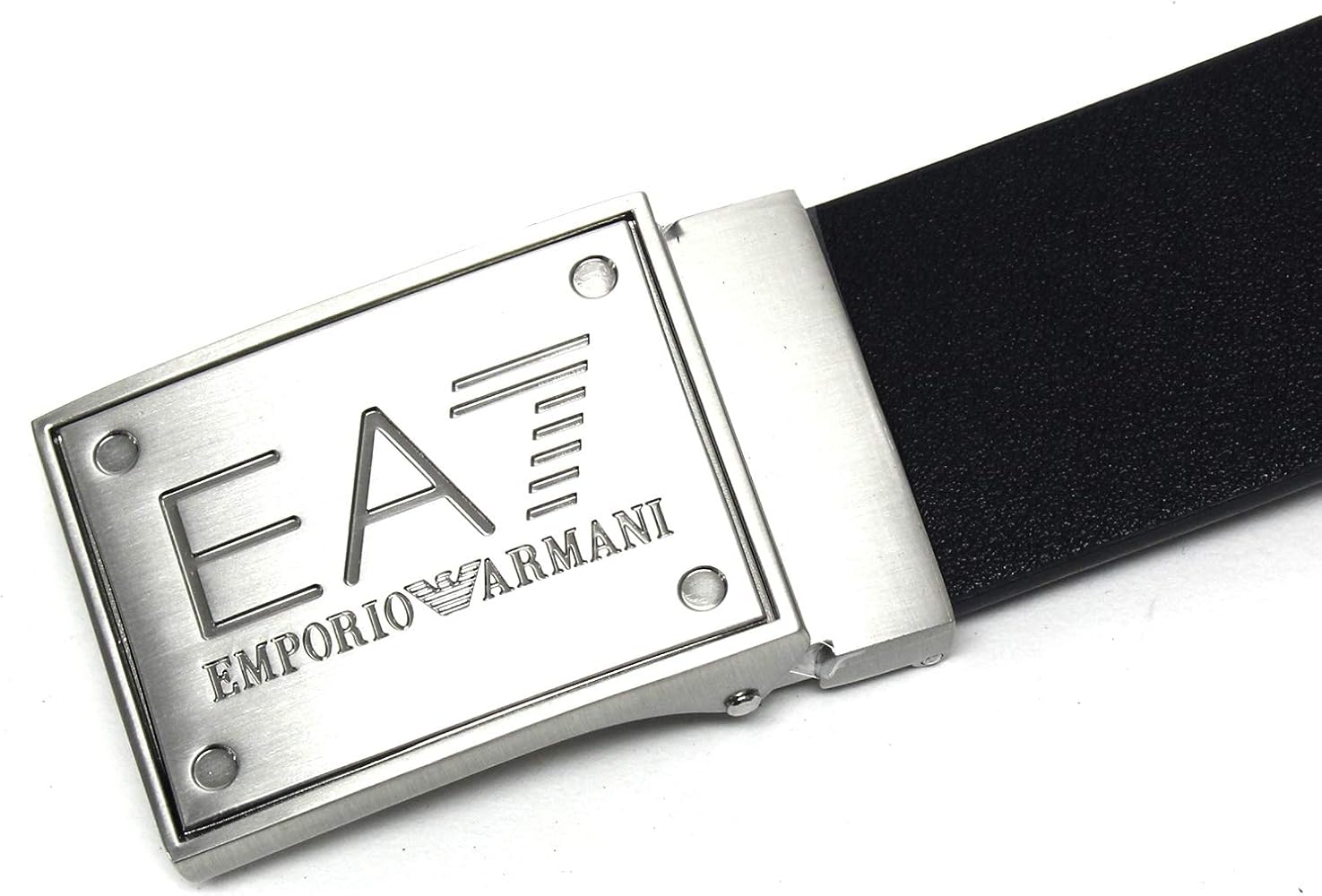Amazon | [エンポリオアルマーニ] EA7 シルバーロゴバックル ベルト 