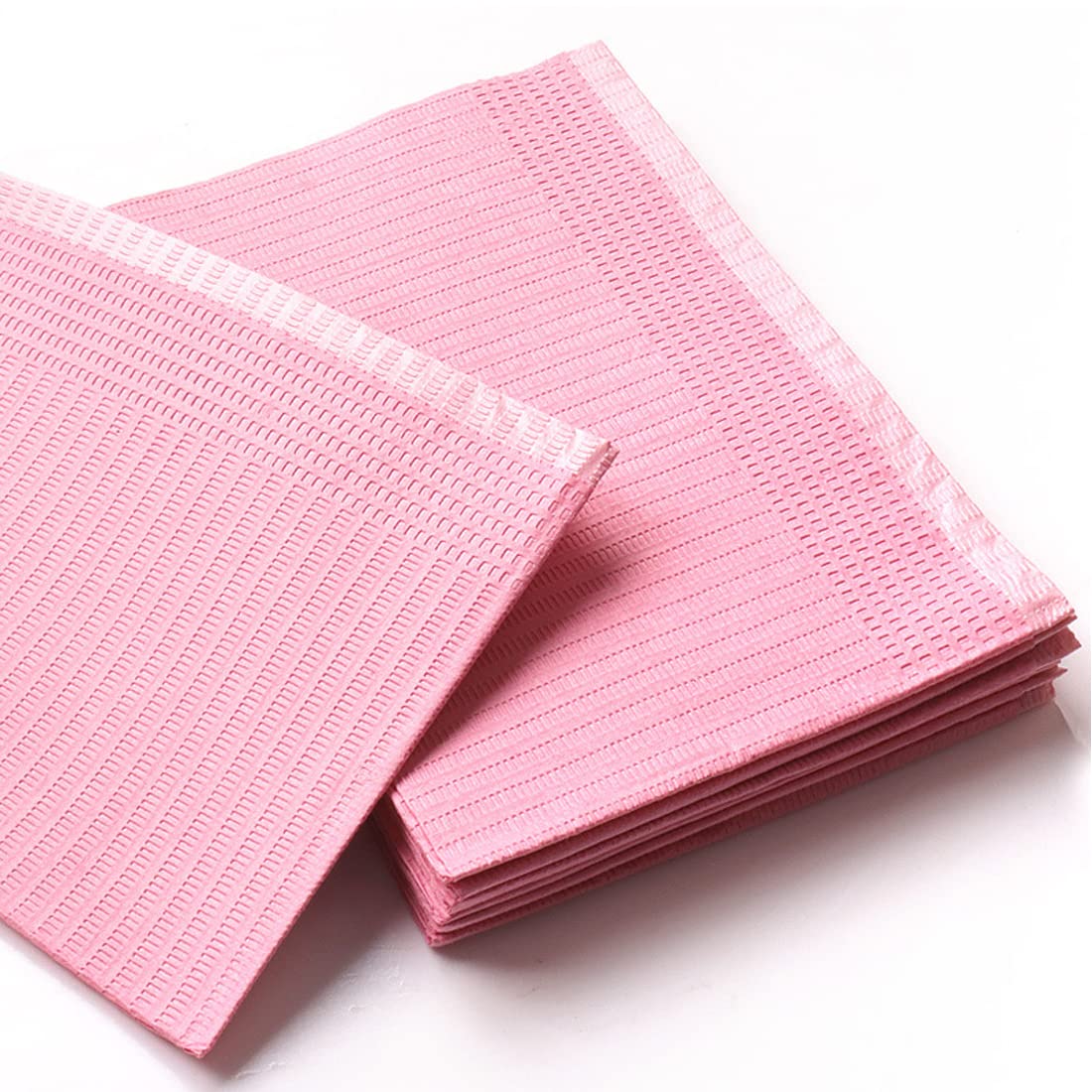 Disposable Tattoo Clean Pad Tattoo Table Covers Clean Pad Patient Dental Napkins Beauty Tattoo Accessories Tattoo Bibs (125pcs pink)