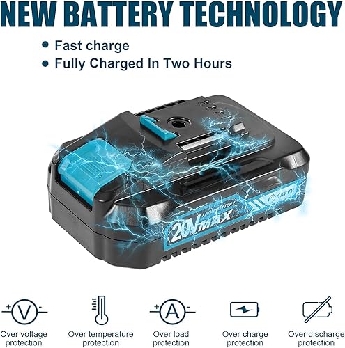 Miniatura 6 de Saker Mini Chainsaw4 Inch Portable Electric Chainsaw CordlessHandheld Chain Saw Pruning Shears for Tree BranchesCourtyardHousehold and GardenBy 2PCS