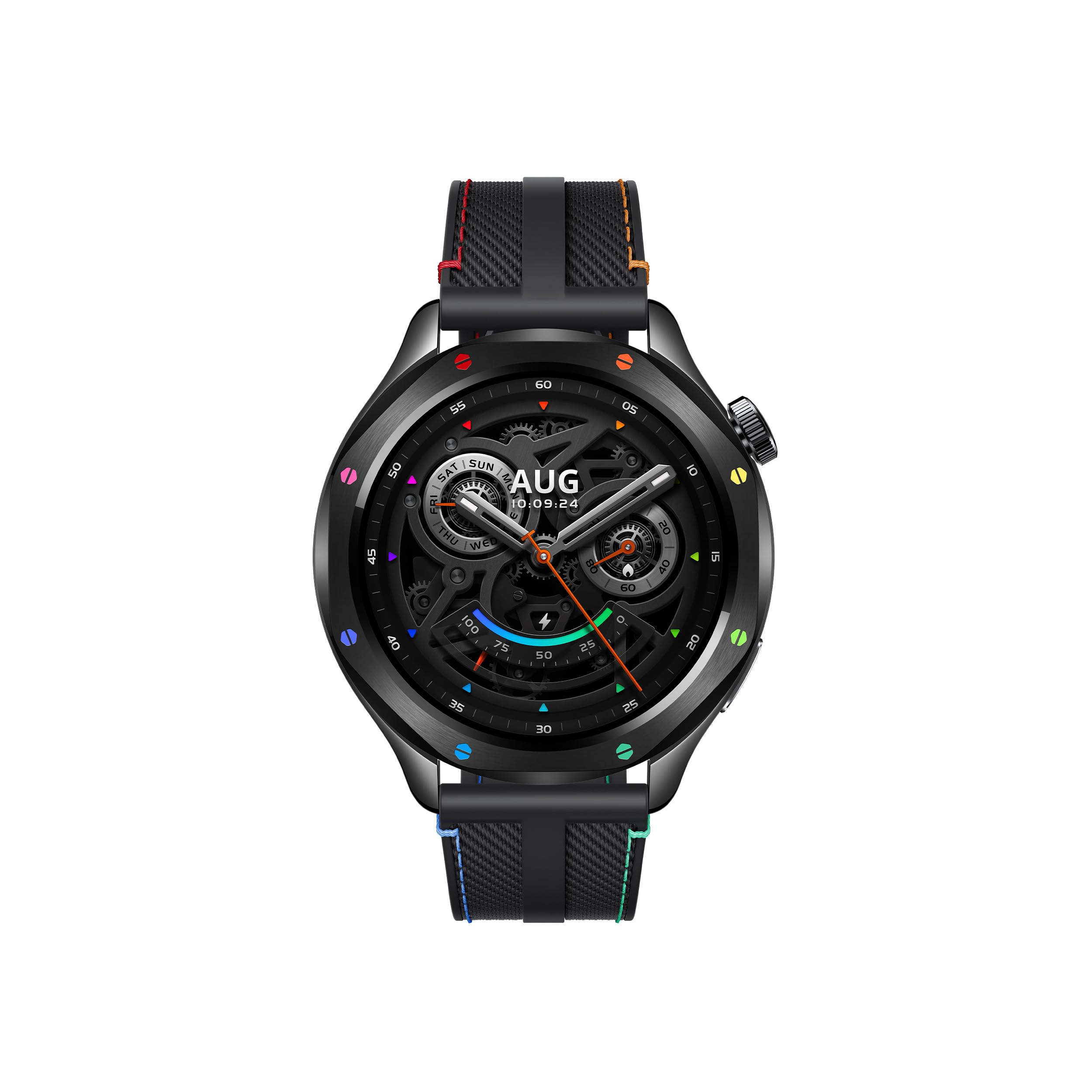 XIAOMI Watch S4 Smartwatch with 1.43-inch OLED Display NFC Bluetooth Calls Gesture Control 150+ Sports Modes 15-Day Battery HyperOS Alexa Model M2425W1 (Rainbown)