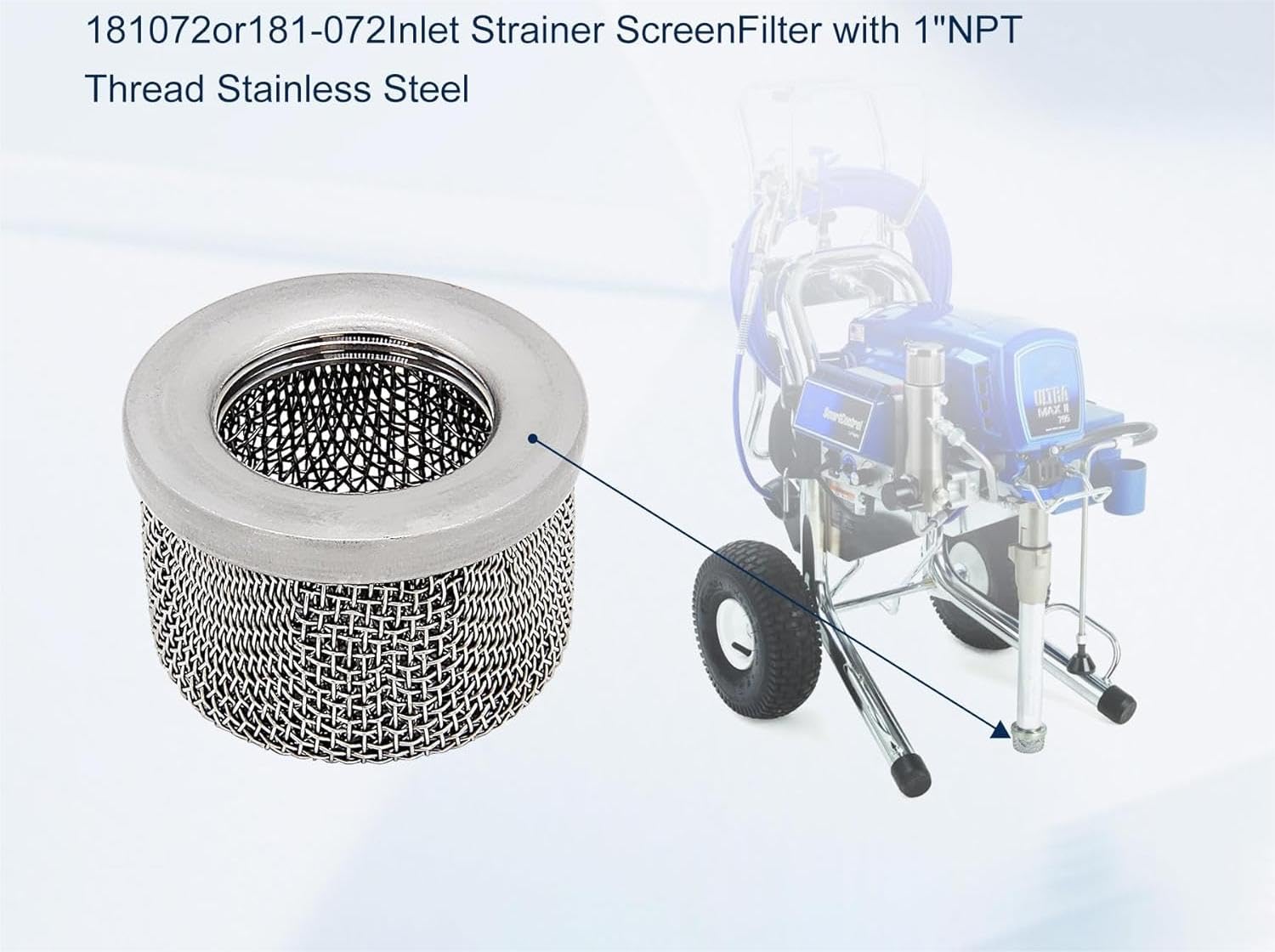 Amazon.com : 181072 or 181-072 Pump Inlet Strainer for Graco 695