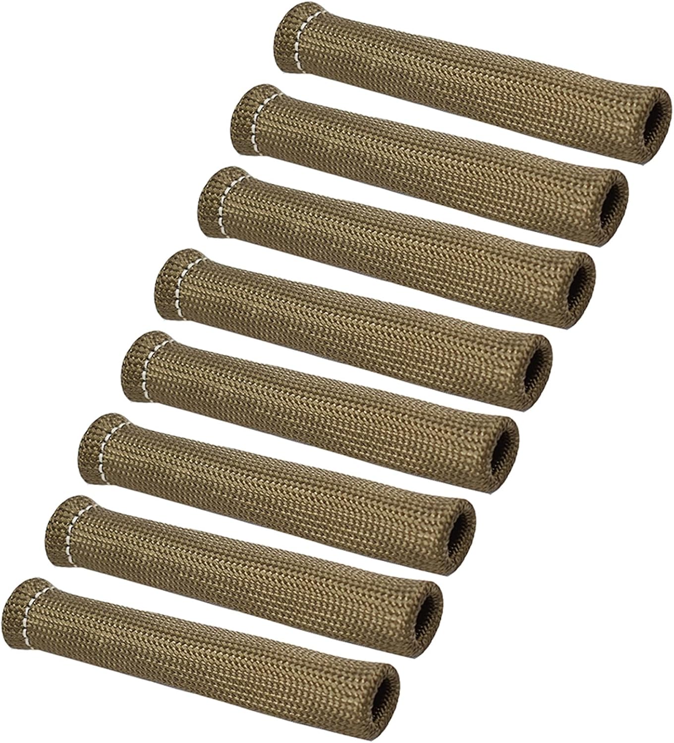 labwork 8Pcs 1800° Titanium Spark Plug Wire Boots Heat Shield Sleeve Replacement for SBC BBC 350 Engine