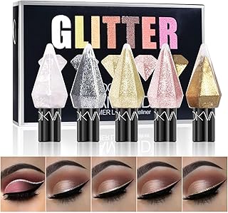 Juego de 5 piezas de sombra de ojos líquida c...