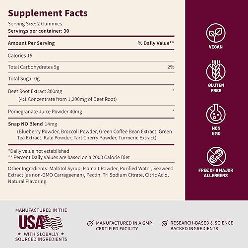 Miniatura 9 de Snap Supplements Gomitas y cápsulas de óxido nítrico