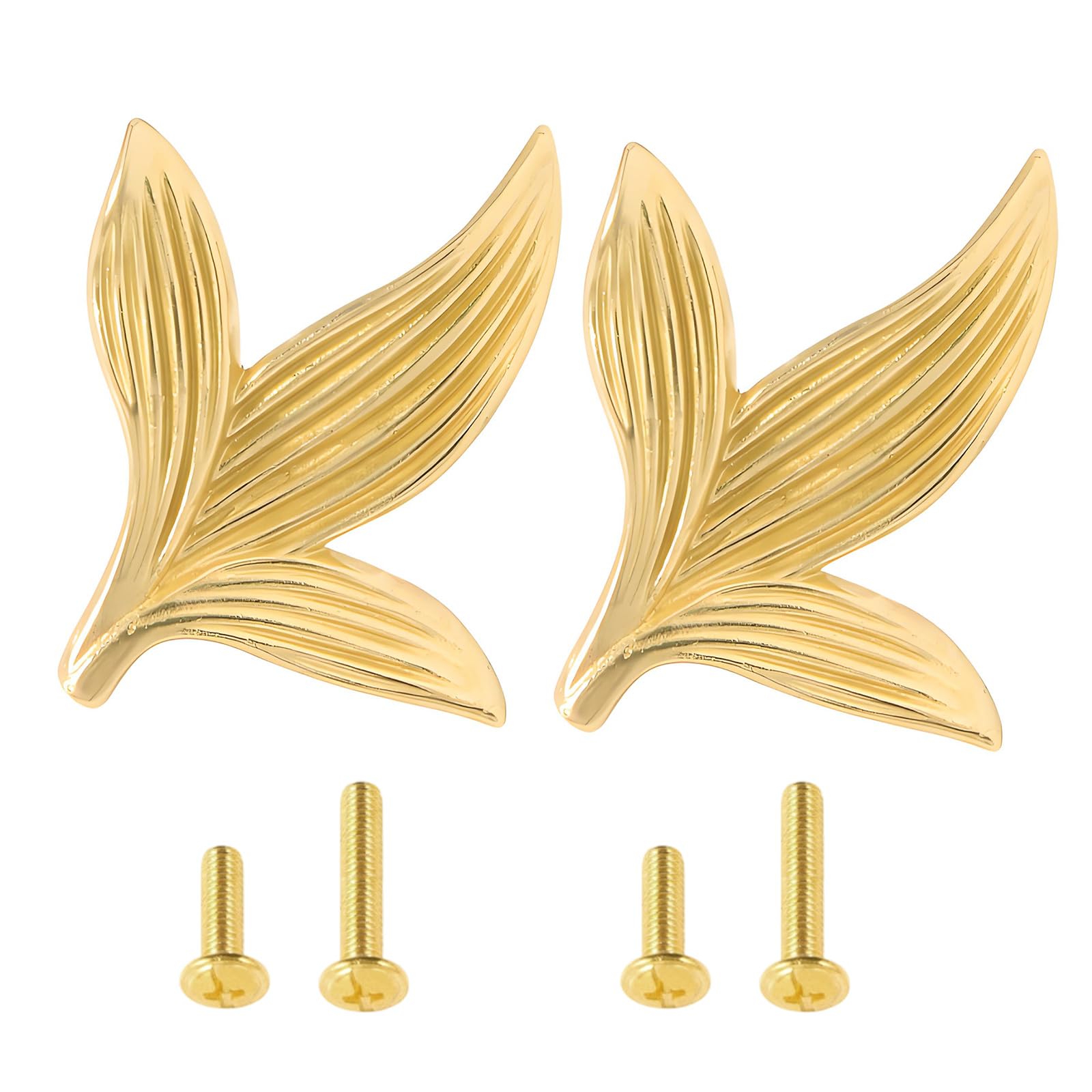 Leaf Shape Brass Cabinet Drawer Handles Furniture Decorative Handles Cupboard Pulls Furniture Decorative Hardware Brass Cabinet Pulls and Knobs