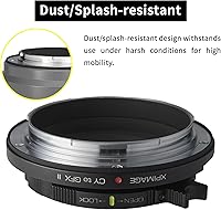 Vista 5 de Anillo adaptador de montaje de lente para lente Contax Yashica CY a cámara Fujifilm GFX GFX50 GFX100