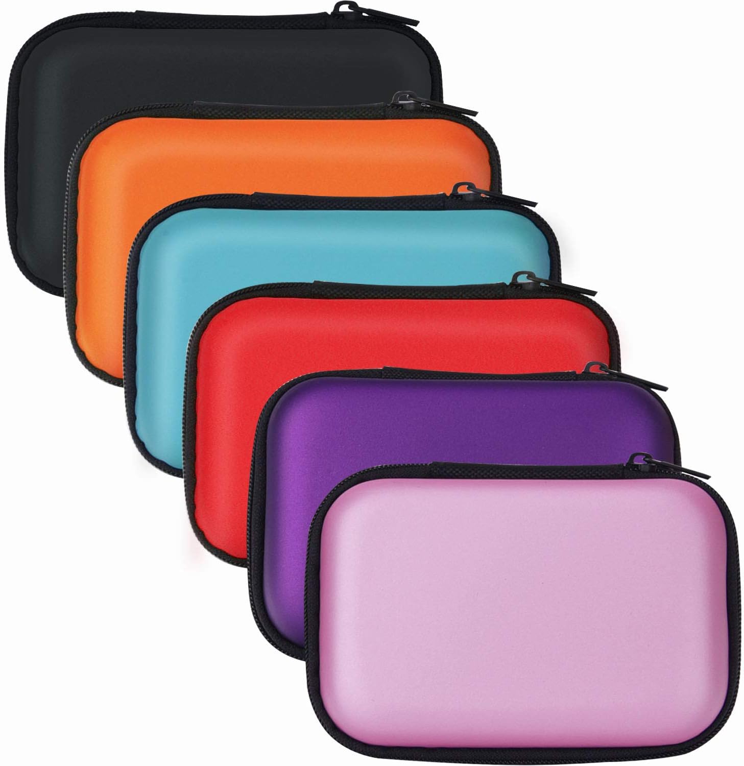 Sunmns Headphone Case Earphone SD TF Card USB Flash Disk Storage Cases Bag, 6 Pieces