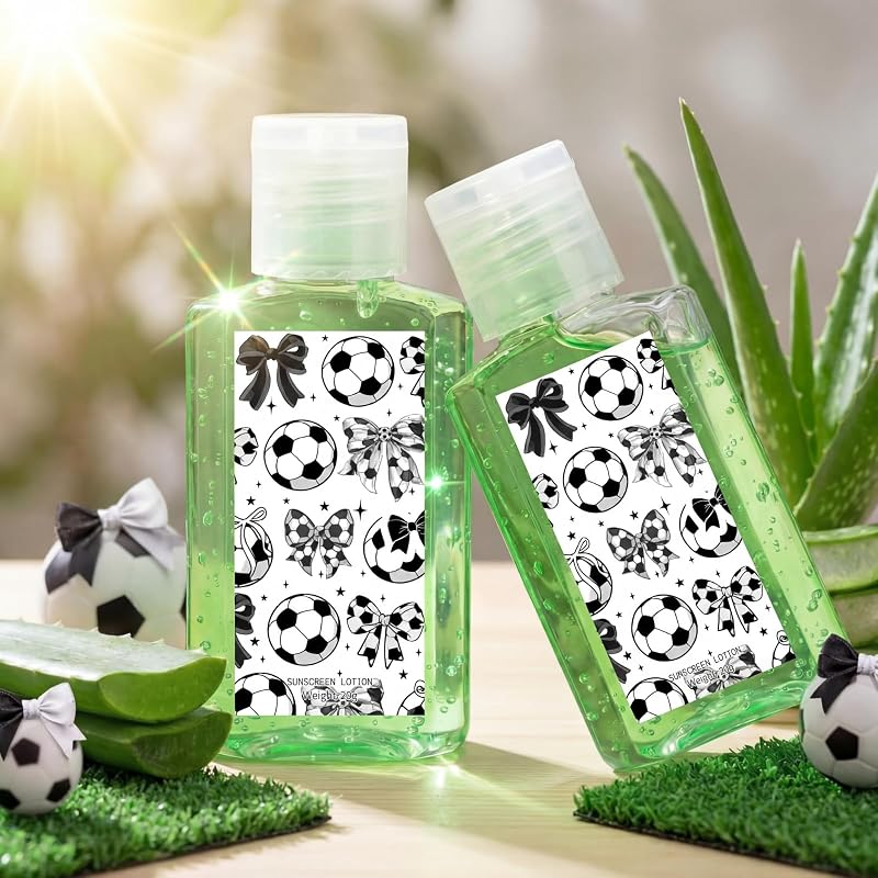 Gel de aloe vera Demissle com tema futebol, 24 unidades de 30 mL