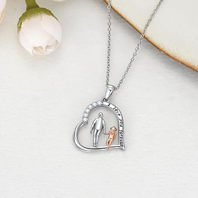 925 Sterling Silver Necklace Pendant for Women Fashion Jewelry Valentines Day Mothers Day Gifts for Women Mom Sister