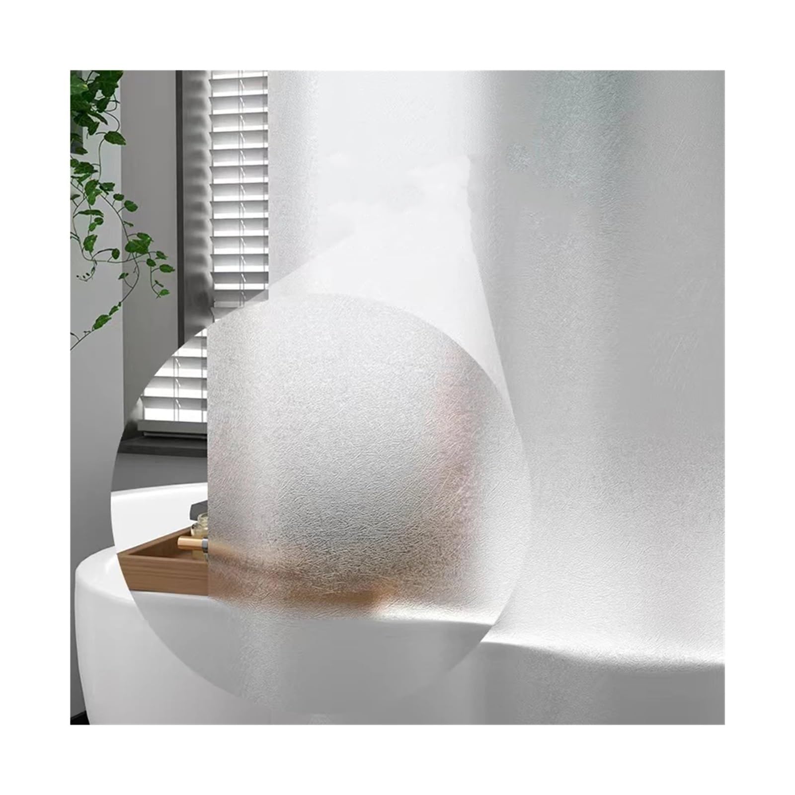 Cortina De Ducha Cortinas de Ducha Transparentes, Cortina de baño esmerilada Gruesa Impermeable for bañera de baño de Hotel, Cubierta de baño Ancha y Grande con Ganchos