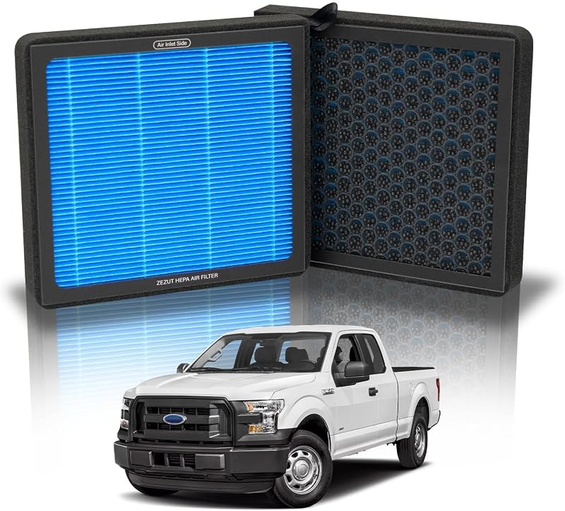Filtro de ar-condicionado de cabine ZEZUT CF12150 com carvão ativado e estrutura tipo colmeia para Ford F-150, F-250, F-350, F-450, F-550, Expedition e Lincoln Navigator – 1 unidade