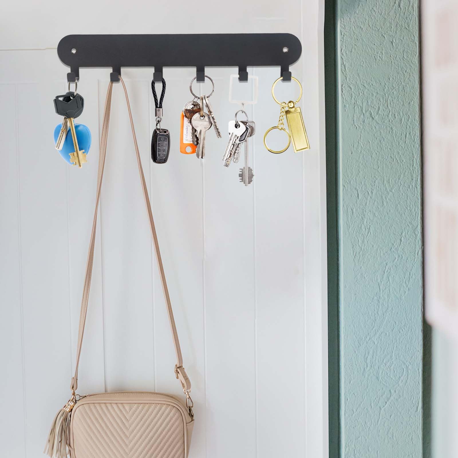 Crochet Mural Pour Clés D'entrée, Avec Plateau, Support De Rangement Multifonctionnel Sans Poinçon | Leroy Merlin