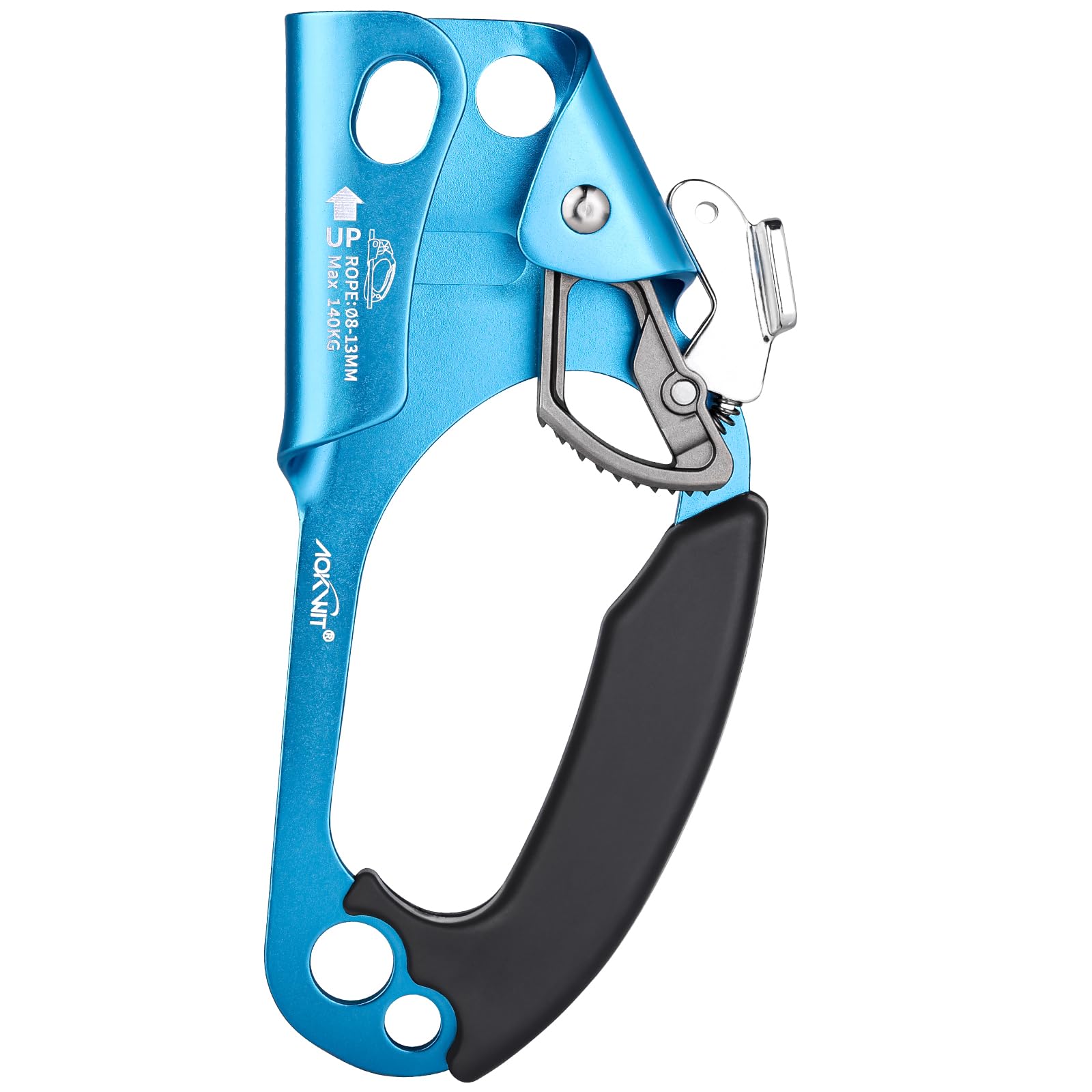Photo 1 of Erosados Hand Ascender for Outdoor Rock Climbing Ascender Strong Rappelling Gear for 8-13mm Rope Climbing Equipment for Tree Climbing Mountaineering Caving Adventures (Right Hand)