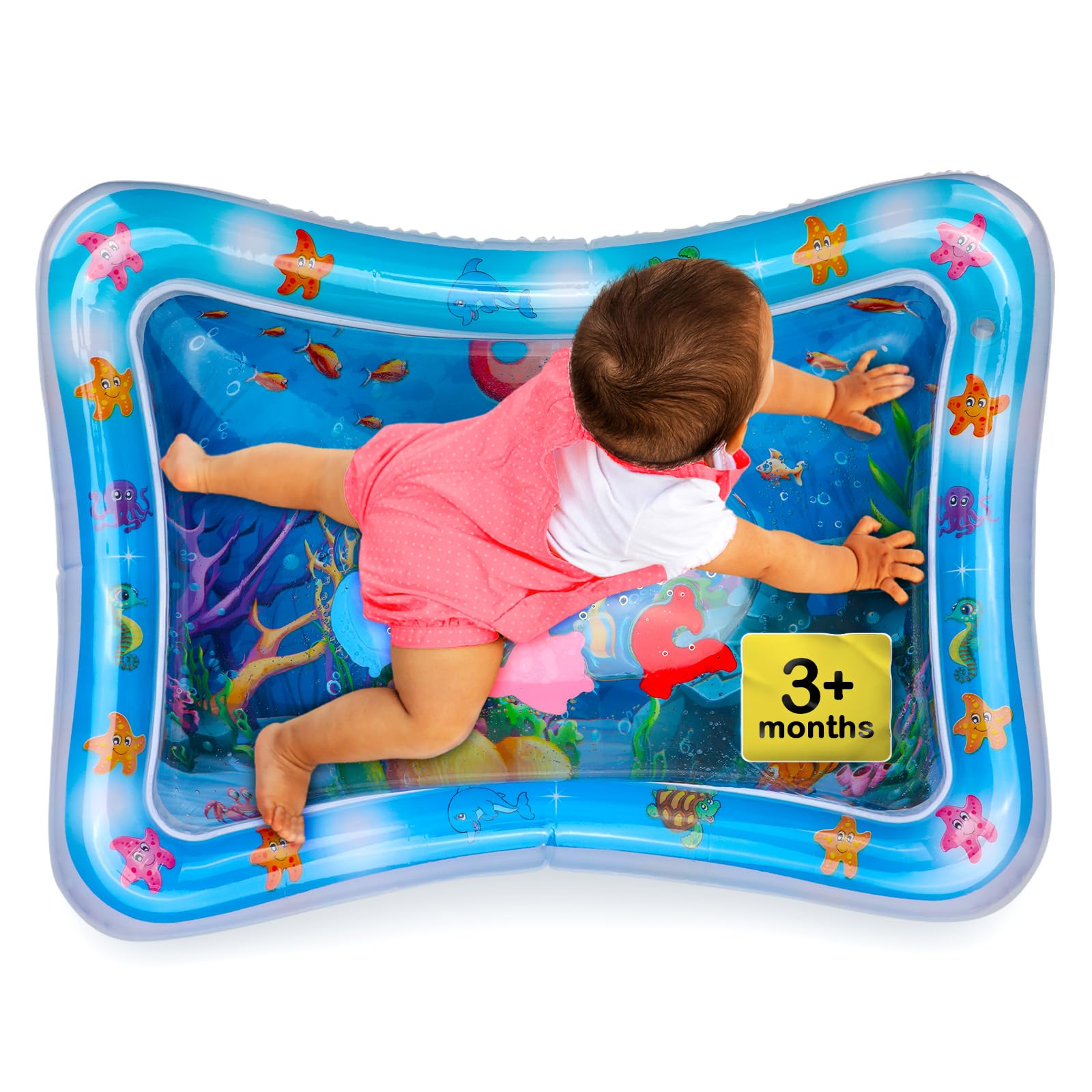 Alfombra de Agua Bebé – Alfombra Sensorial Inflable para Bebés | Tapete de Actividades para Estimulación y Desarrollo | 100% Libre de BPA | Juguete de Agua para Bebés – Avec Maman