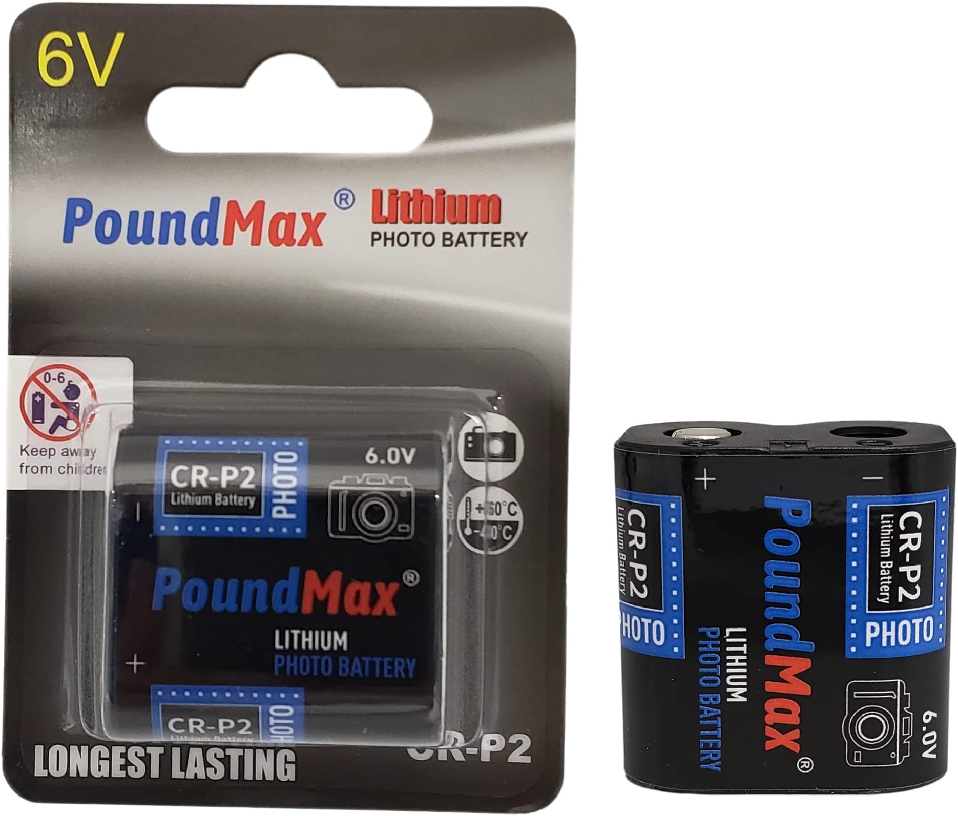 CRP2 6V PoundMax Lithium Power Photo Battery CRP2 223 CR223 DL223