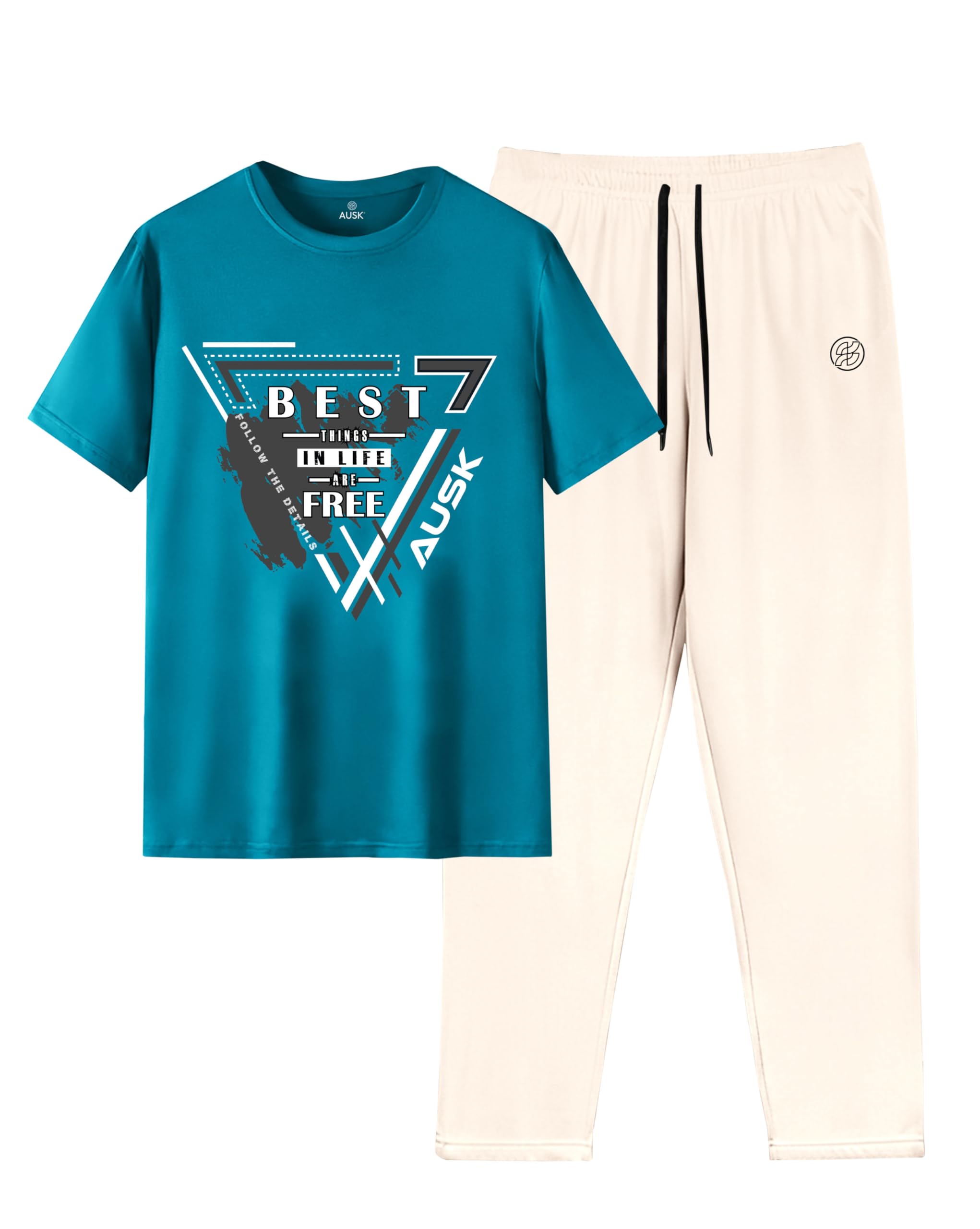 AUSK Men Oversized Tracksuit Co-ord Set Multicolor11