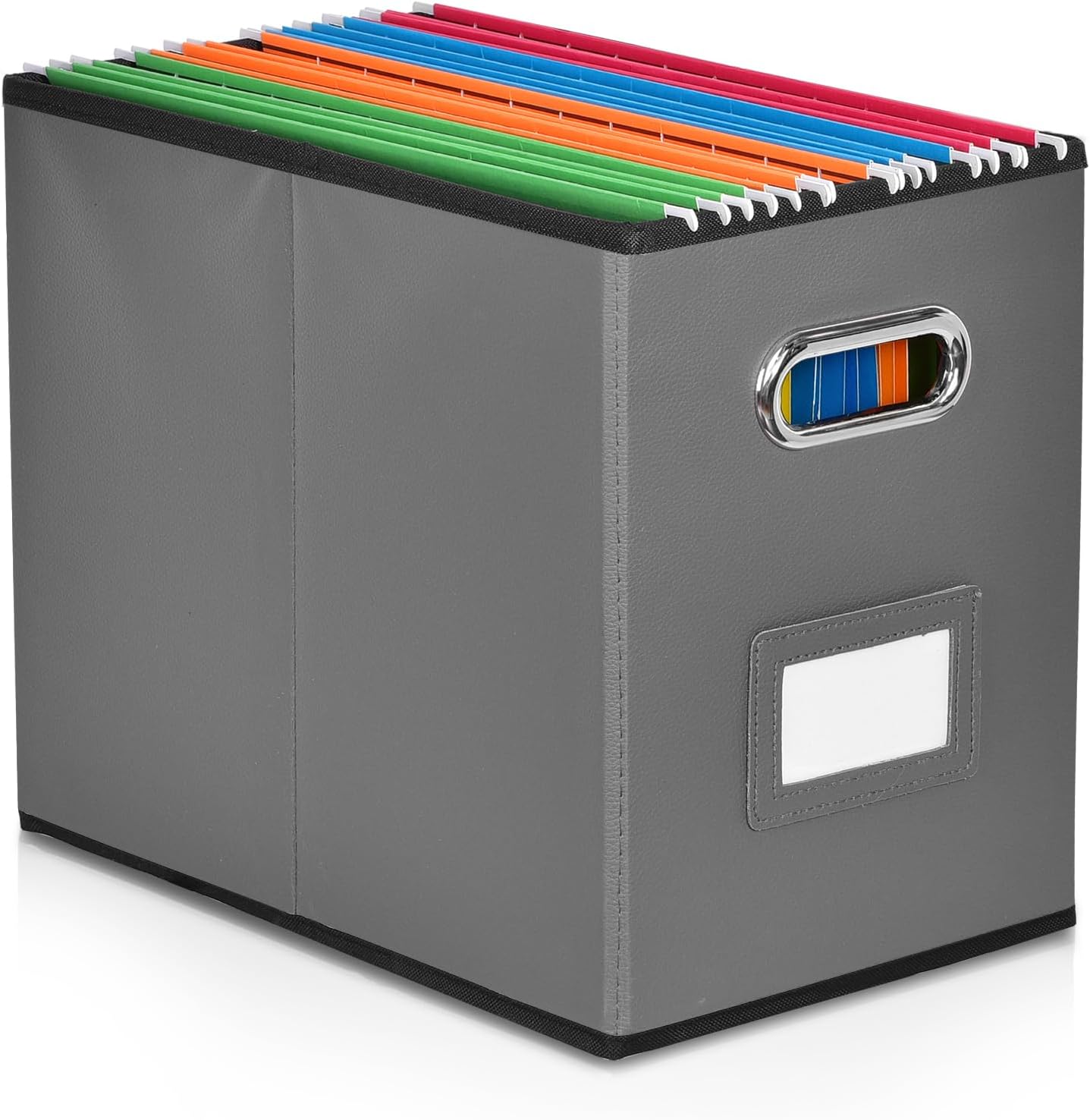 A4 Size File Organiser Box Folder Not Included Folder Storage Durable Hanging Lidless Box for Office/Decor/Home. SH-XS-DE