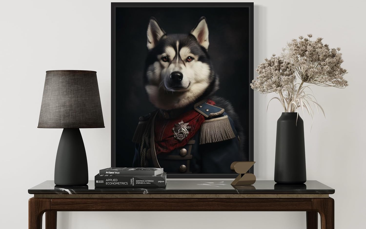 Siberian Husky Dog Poster Art Print, Dog Portrait Collection, Vintage Animal Wall Art Decor Pet Lover Gifts (Siberian Husky, 16x20 inches (Unframed))