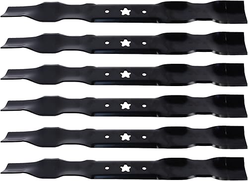Cuchillas para cortacésped AYP340BP, 6 cuchillas AYP Craftsman Husqvarna 134149 24676 422719 424752 531005085 531307223 Longitud 21 pulgadas Ancho