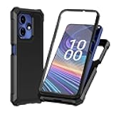 TJS Compatible for Boost Mobile Celero 5G + Plus 2024 (3rd Version) Case, with [Built-in Screen Protector], Full-Body Drop Protector Shockproof Rugged Bumper Hybrid Celero3 5G + Phone Case (Black)