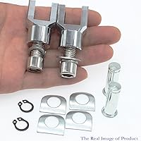 Vista 6 de kit de hardware de montaje de estriberas para motocicleta, soportes de montaje de reposapiés para Softail FXST Low Rider Sport Glide Dyna FXR FX