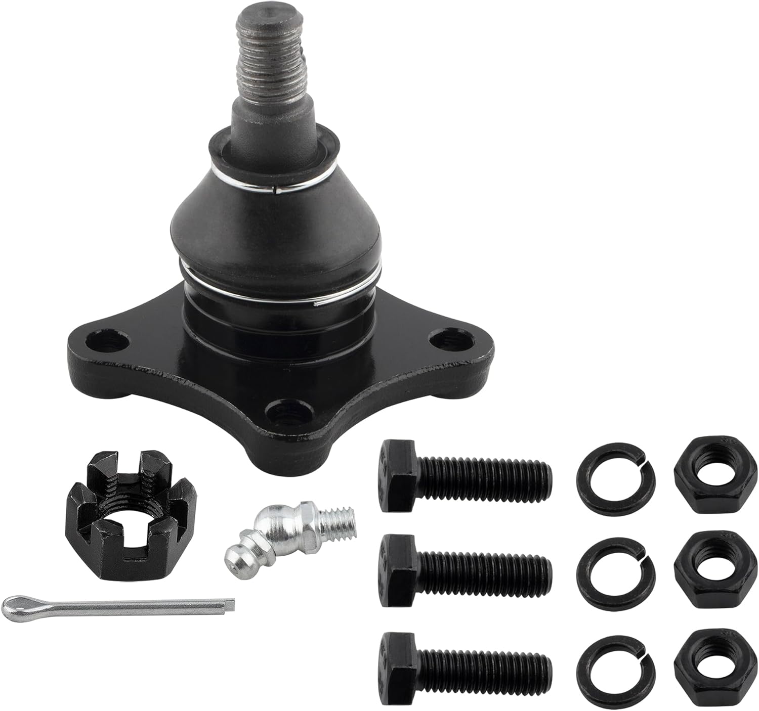 BOXI Ball Joints Front Lower and Upper Kit 4pc K9753 K9754 K9755 for Mitsubishi Montero 1992-2000 Bolt on Upper Lower Ball Joints for Mitsubishi Montero Sport 1997-2004 Suspension Ball Joints