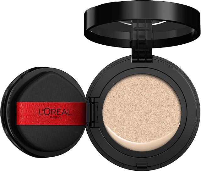 L'Oréal Paris Infallible Fresh Wear Cushion Foundation, Long-lasting & Lightweight Up to 24H Coverage, Inspired by Korean Makeup, Breathable Formula, N50, 11g