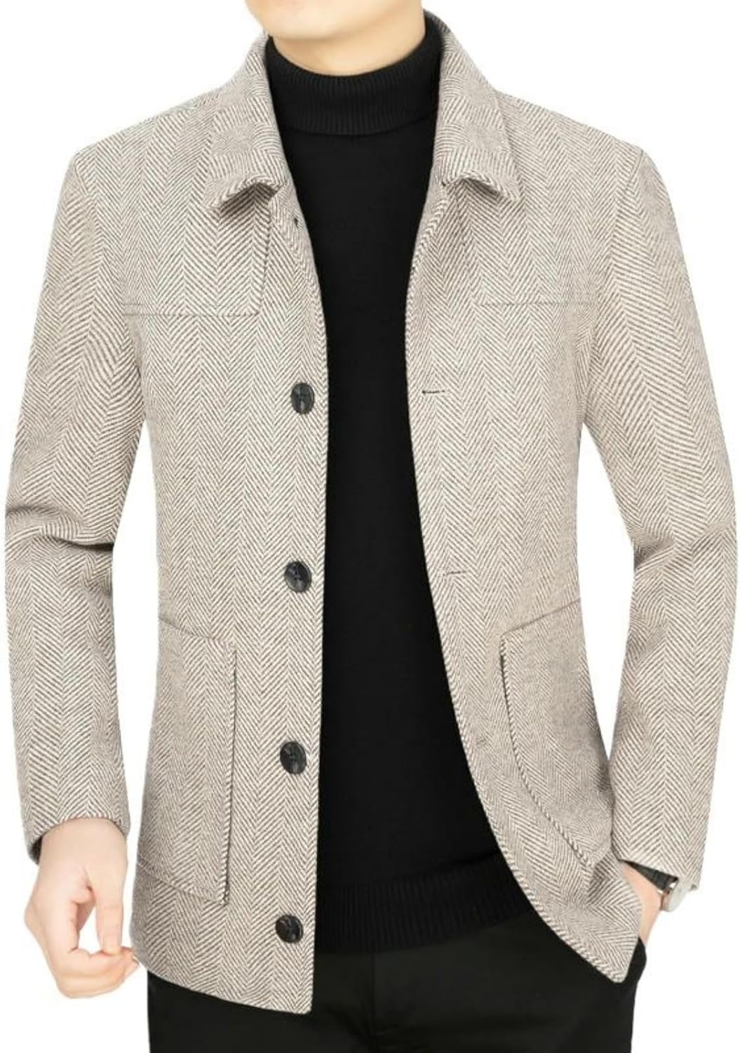 Men’s Spring Lapel Wool Business Casual Versatile Blazer
