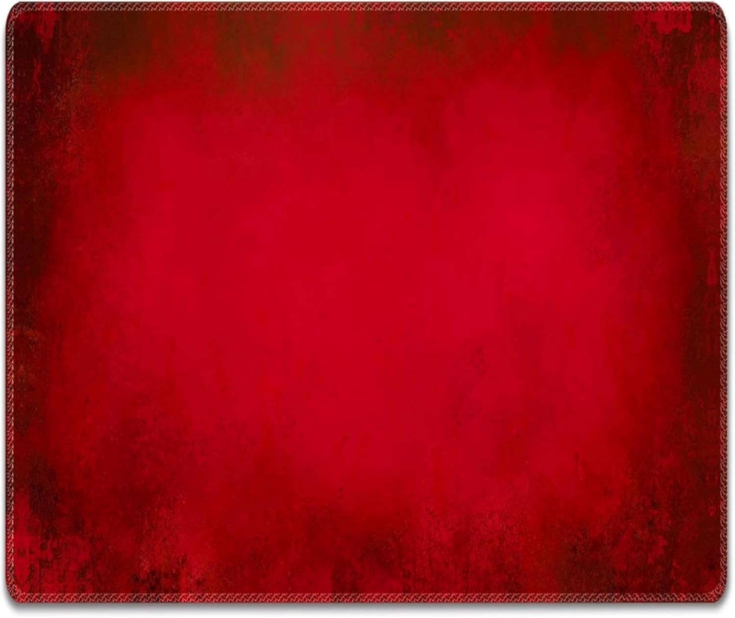 Tappetino Mouse 36 x 25 cm rosso, con Bordo Cucito, Durevoli, antiscivolo e silenzioso, gioco, ufficio, casa, lavabile, arrotolabile, Tappetini per il Gaming Mousepad