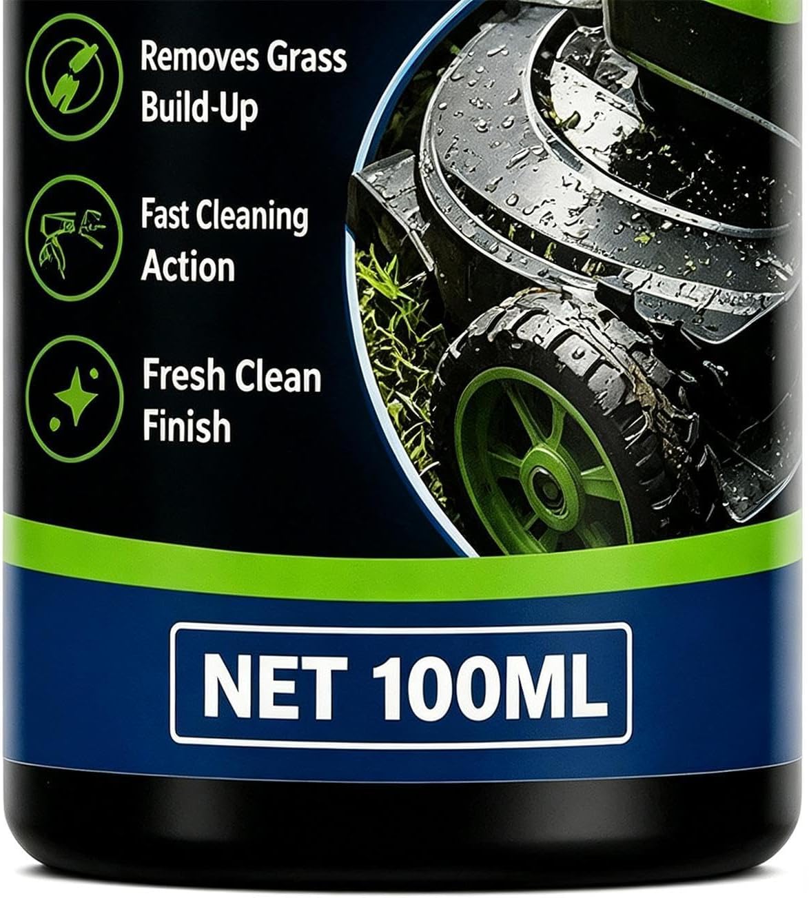 Lawn Mower Cleaner Spray, 100ml Fast-Acting Metal-Safe Gentle Outdoor 14cm