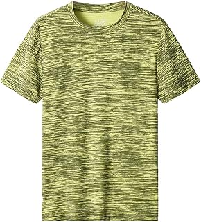 Training Shirt Men's Slim Skinny Shirt Round Collar Fashion Simple Style T-Shirt Men's Functional Shirt Gym Shirt Bodybuilding Sweat Absorption Quick-Dry Comfortable Sports Shirt Summer M-5XL