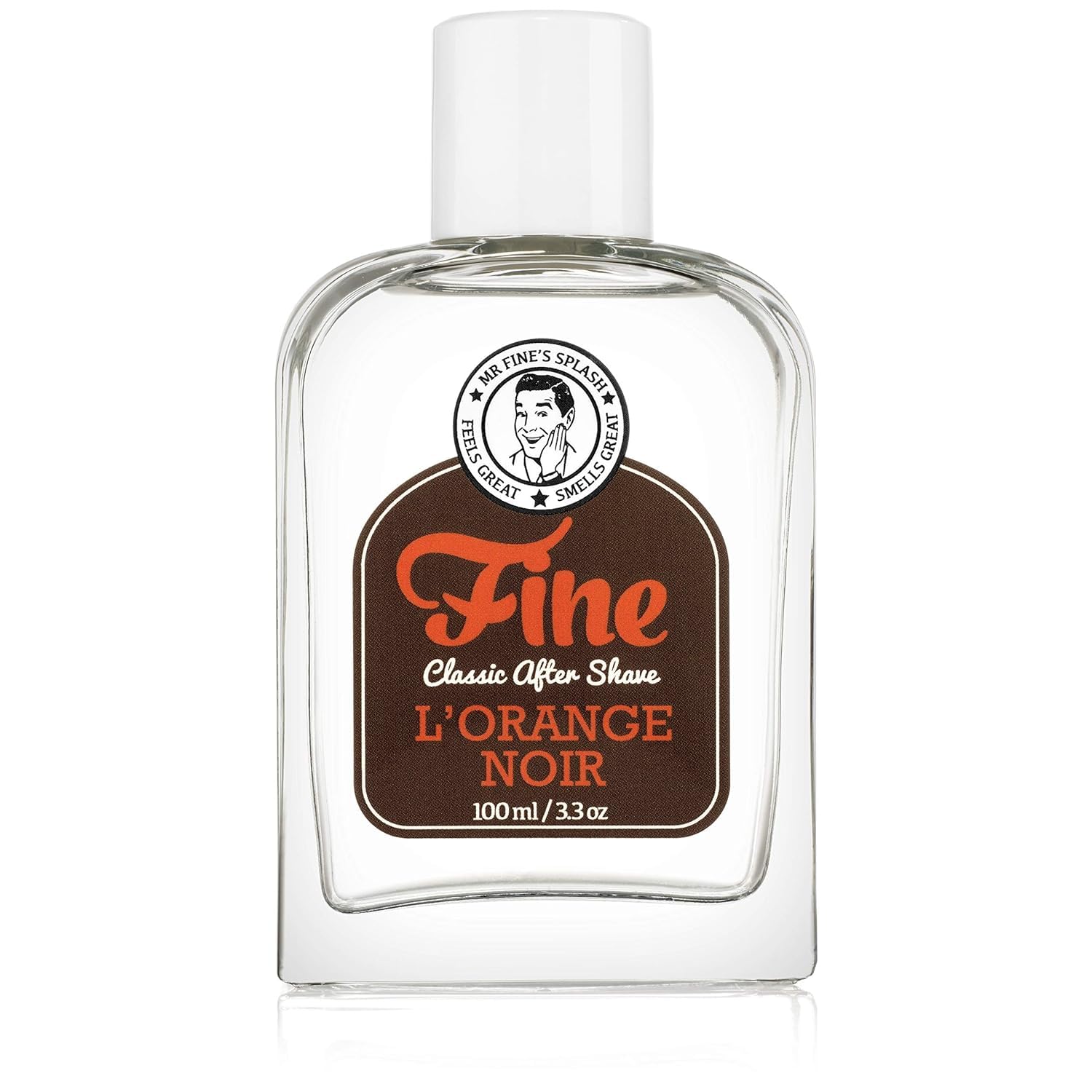 Fine Men's Aftershave - L'Orange Noir Fragrance, Soothing & Toning Post Shave Balm, Calms Razor Burn, Classic Barbershop Feel, Alcohol-Based Formula,