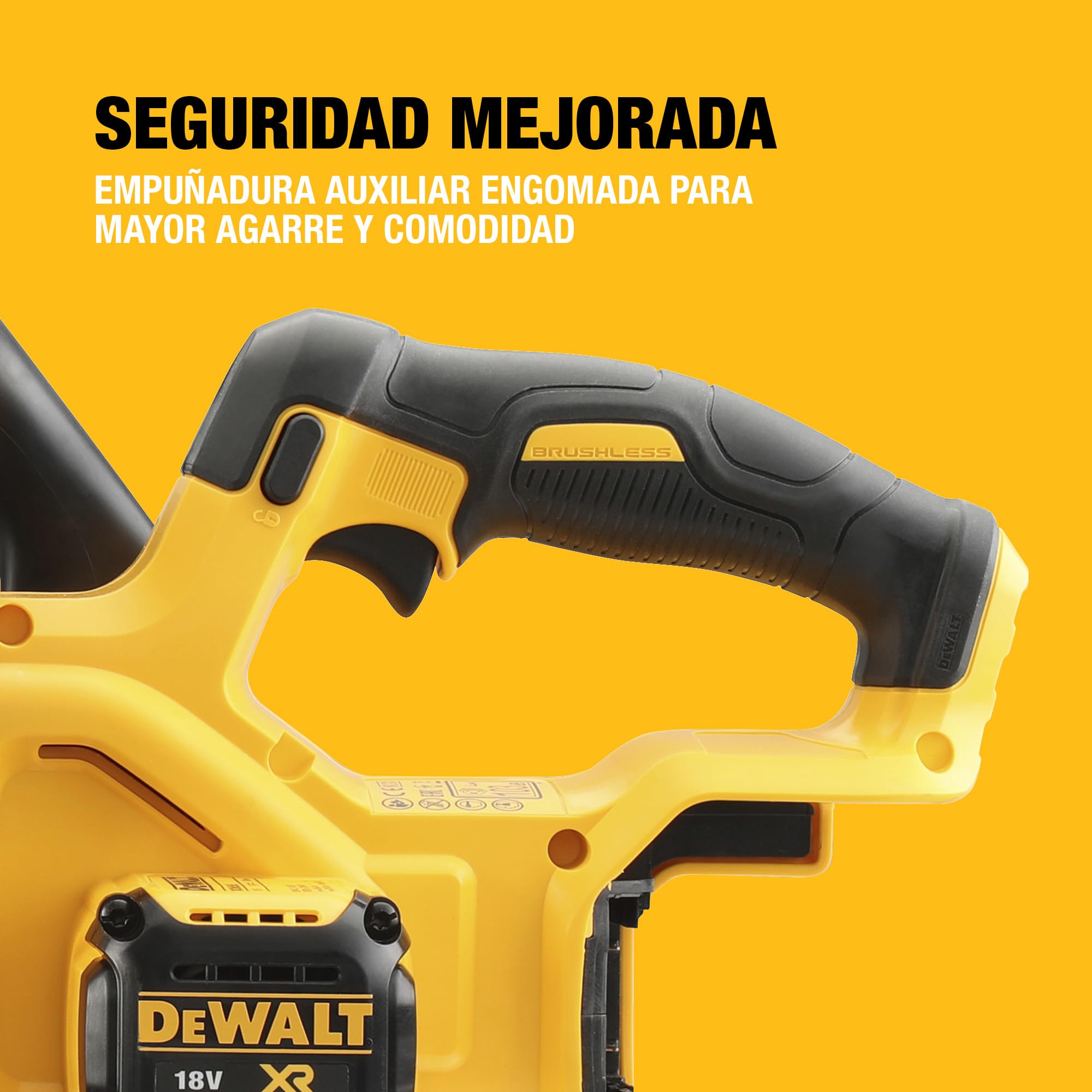 DEWALT Motosierra Compacta Sin Escobillas 18V XR, Espada de 30 cm, Sin batería ni cargador, DCM565N-XJ