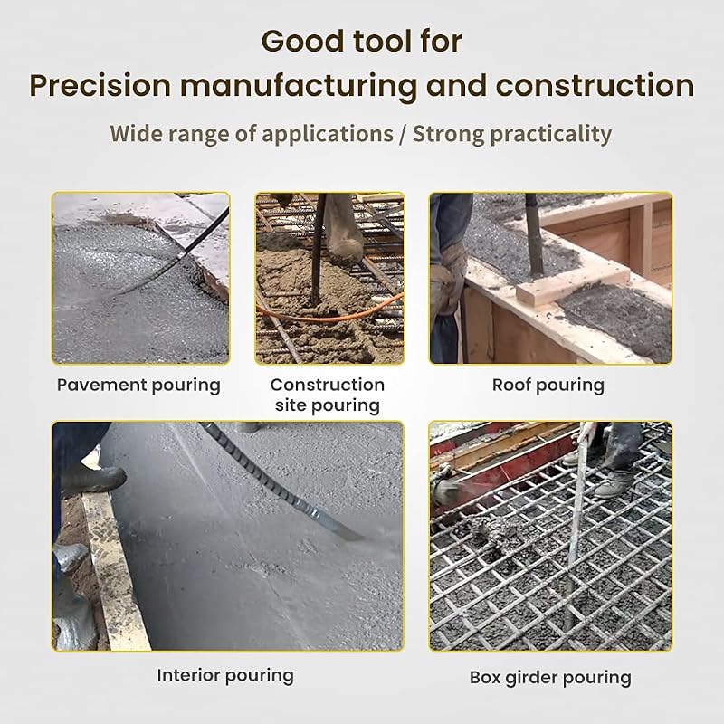 Anbull Betonvibrátor 1300W Elektromos Beton Tömörítő 2m Kábel 35mm Vibrációs Fej 4800 Fordulat Építőipari Gép
