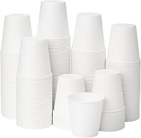 Vista 23 de RACETOP Paquete de 50 tazas de café de papel desechables de 16 onzas con tapas y mangas, vasos de papel desechables blancos, tazas calientes