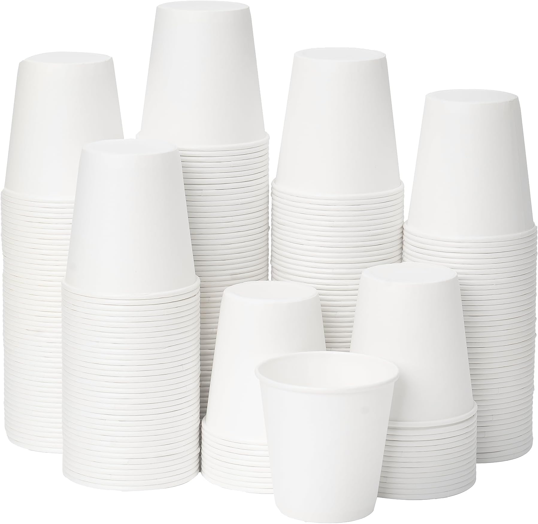 RACETOP 3 oz Paper Cups 600 count, Disposable Bathroom Mouthwash Cups, Small Snack Cups, Ideal for Bathroom, Home, Party