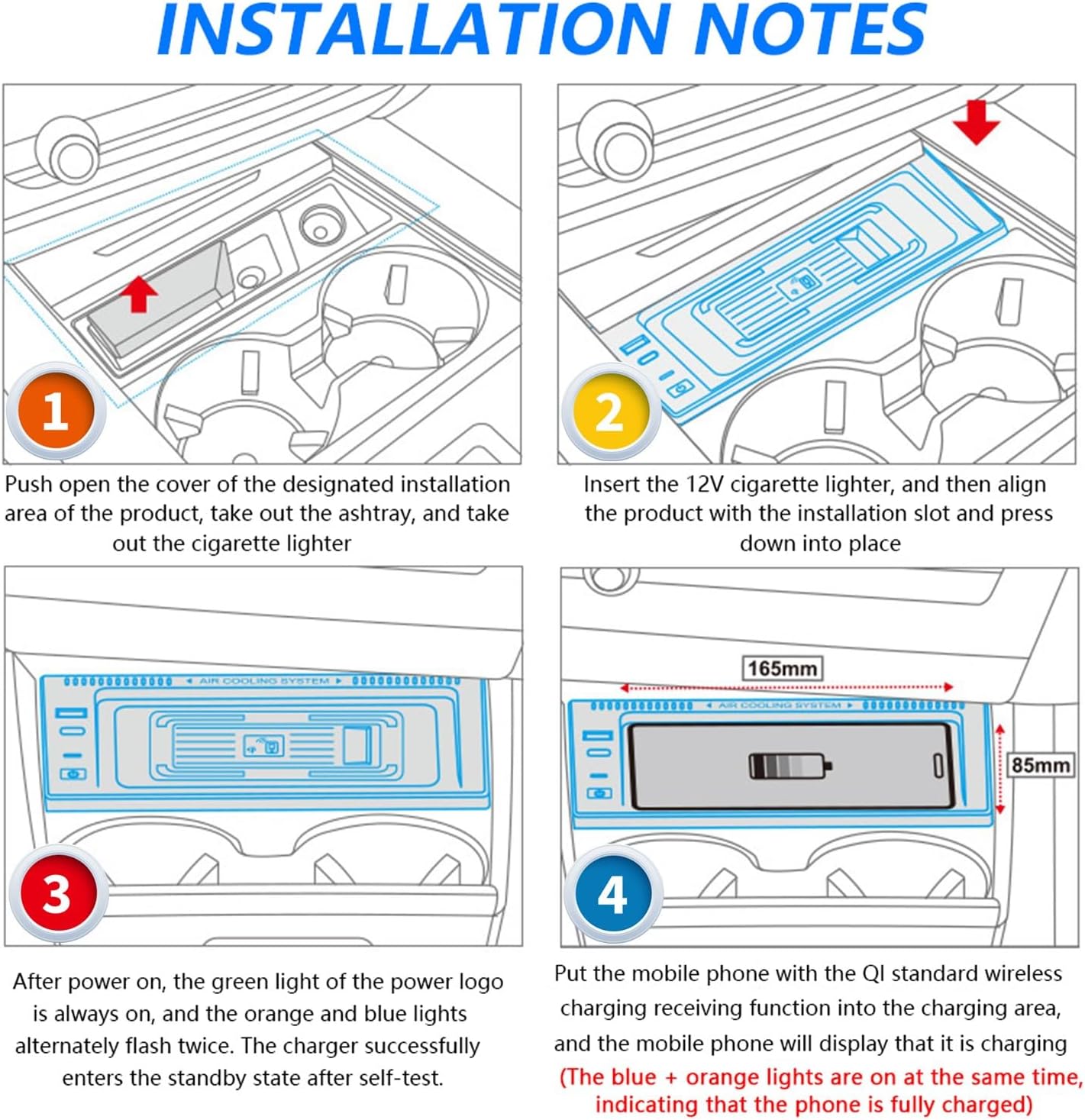 Wireless Charger for BMW X5/X6 2014-2018, 15W Wireless Fast Phone Charging Pad with 27W USB-A & Type-C, Fit for BMW X5/X5M 2014-2018 X6/X6M (F16) 2015-2019 Interior Accessories Upgrades