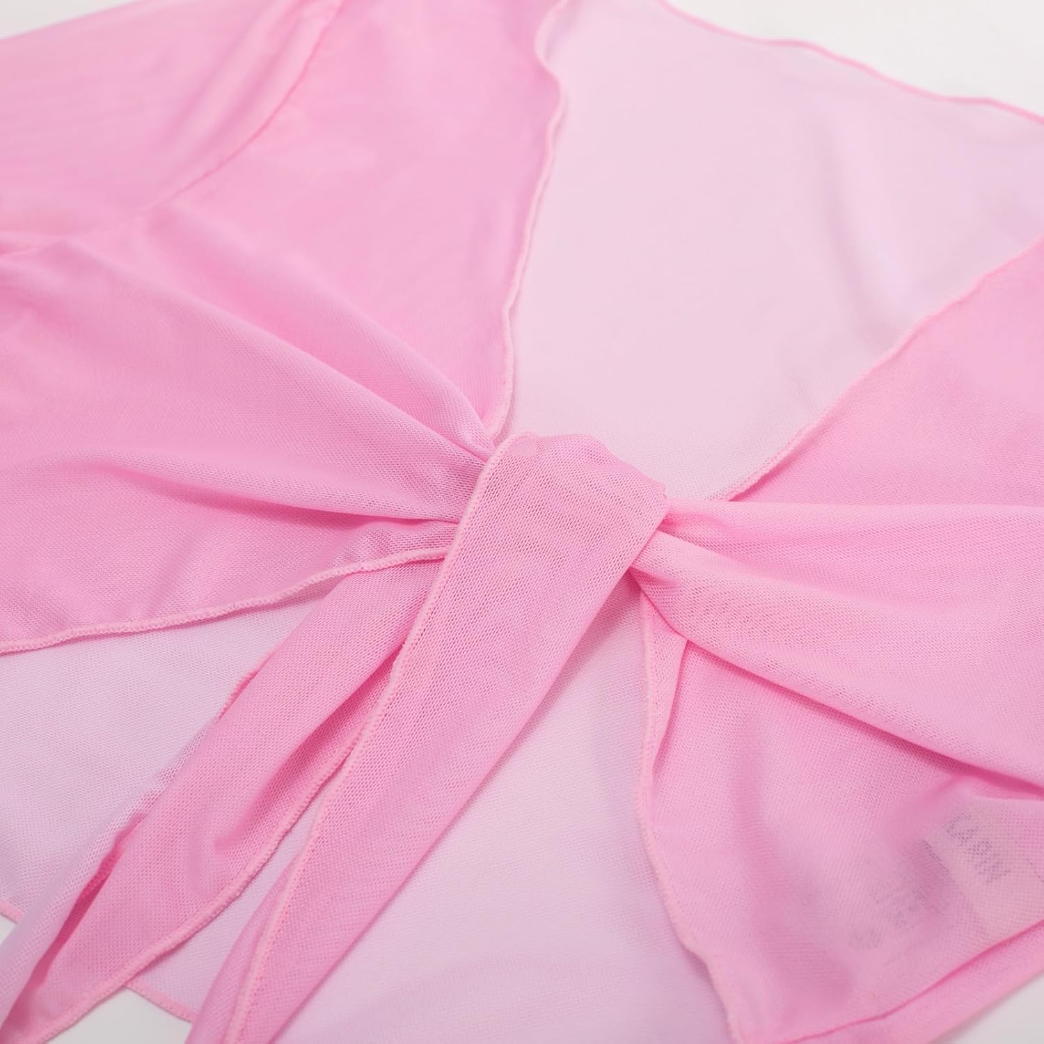 GRACE KARIN Girls Bathing Suit Adjustable Taniki Swimsuit Tie Front 4 Piece Bikini Set with Kimono Cover Up 6-14 - Image 7