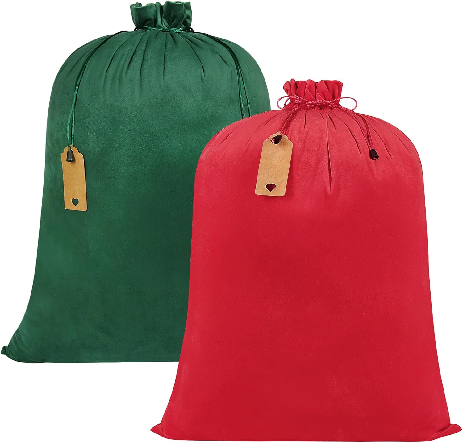 Advantez Large Christmas Velvet Gift Bags with Drawstrings