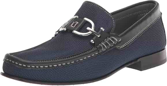 Donald J Pliner Mens Palio Blue Leather Loafer Moccasins Made in Italy 7 M Shoes Donald pliner mens blue - Gem main image 2