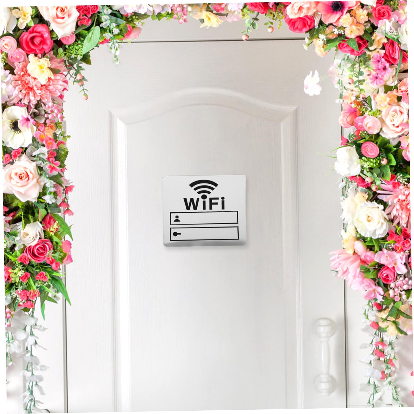 Homoyoyo WLAN Passwortschild Wiederbeschreibbar – WiFi Schild Für Gäste, Hotel, Geschäft – Wasserfest & Langlebig